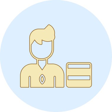 Modern insan simgesinin vektör illüstrasyonu