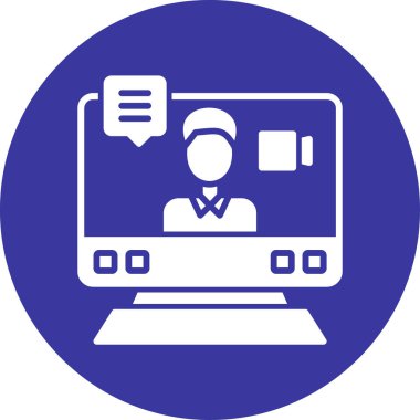 kullanıcı simgesi, vektör illüstrasyonlu dizüstü bilgisayar