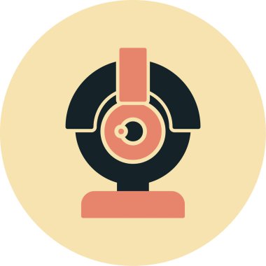 kamera simgesi vektör illüstrasyonu