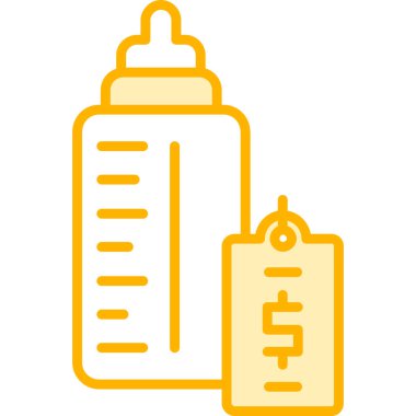 Şişe. Web simgesi basit illüstrasyon