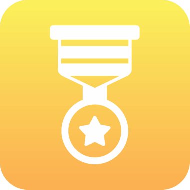 Web simgesi, vektör çizim madalya