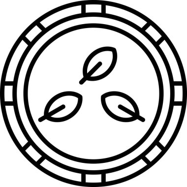 Ağaç simgesinin vektör illüstrasyonu