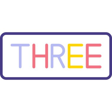 Modern simgenin vektör rengi çizimi