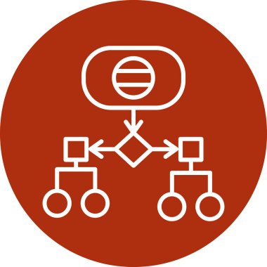 hiyerarşi web simgesi, vektör çizim