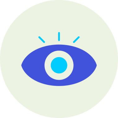 Göz. Web simgesi basit illüstrasyon