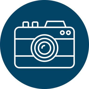 kamera simgesi vektör illüstrasyonu