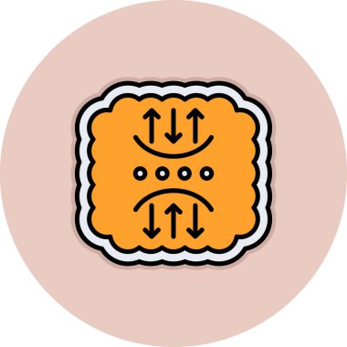 Virüsün bir simgesinin vektör çizimi