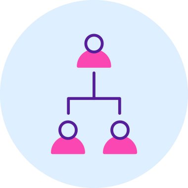 Topluluk. Web simgesi basit illüstrasyon