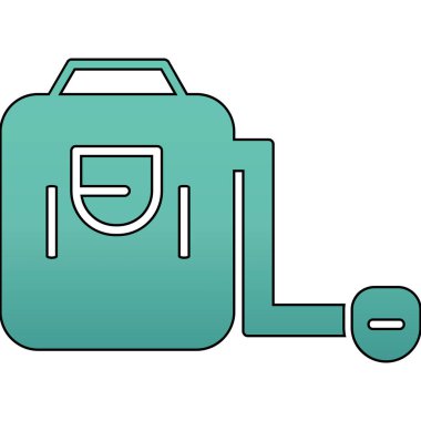 torba simgesi. ağ için çanta vektör simgelerinin özet çizimi