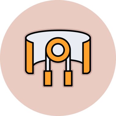 Simge dairesi olan bir çemberin gösterimi