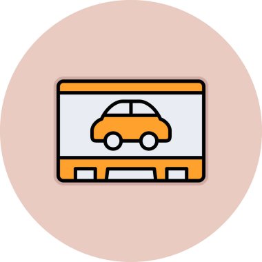 araba vektör simgesi modern basit vektör illüstrasyonu