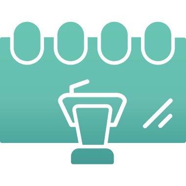 Modern oto tamir simgesinin vektör illüstrasyonu