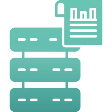 veritabanı. Web simgesi basit illüstrasyon