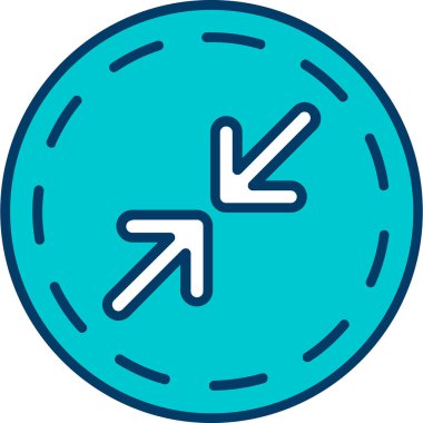 Yön ok simgesi. taslak yön işareti vektör rengi düz izole