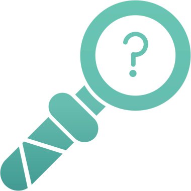 Büyüteç simgesi. düz tasarım biçim vektör çizimi.