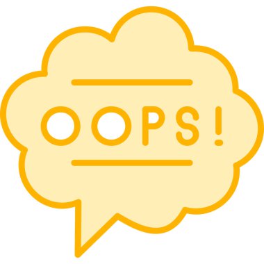 Hata. Web simgesi vektör illüstrasyonu