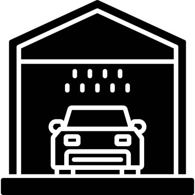 - Araba. Web simgesi basit illüstrasyon