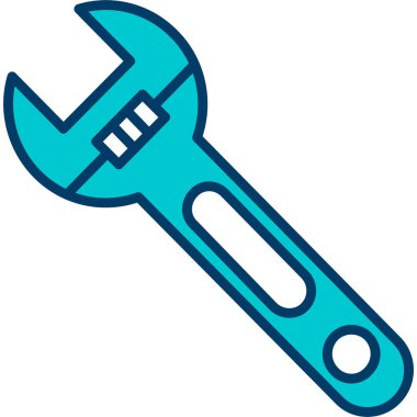 Tornavida. Web simgesi basit illüstrasyon