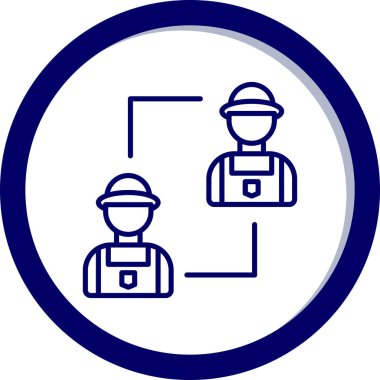 İnsan simgesinin vektör illüstrasyonu