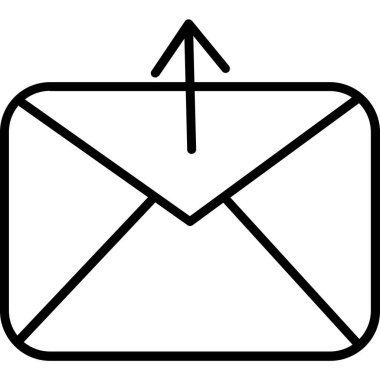 E- posta simgesi vektör illüstrasyonu