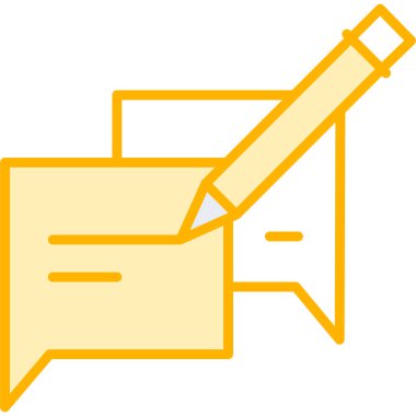 Mesaj var. Web simgesi basit illüstrasyon