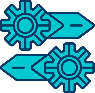 Çizgi film simgesinin vektör çizimi