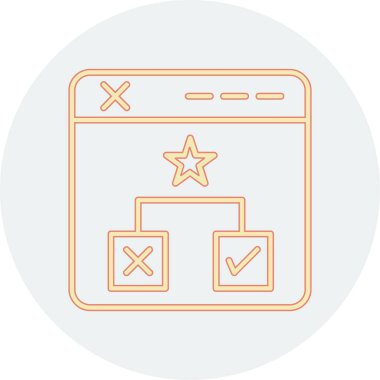 Moda biçimi izole edilmiş arkaplanda tarayıcı simgesi