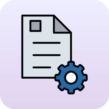 belge simgesi vektör illüstrasyonu