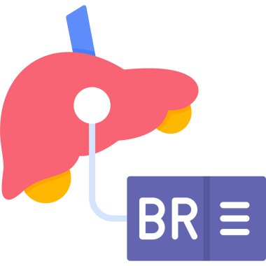 karaciğer modern vektör simgesi