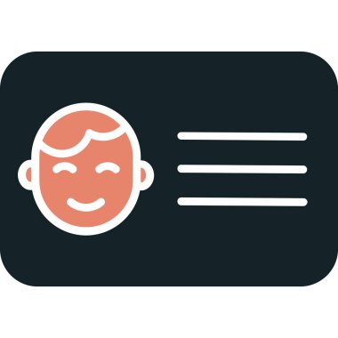 çocuk yüzü simgesi soyut arkaplanda izole edildi