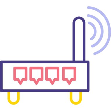 Modern araba simgesinin vektör illüstrasyonu