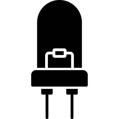 Elektrikli sandalye simge vektör çizim