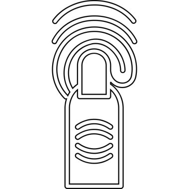 Kablosuz ağ simgesi. wifi simgesi vektör illüstrasyonu