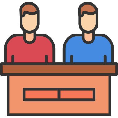 masa vektörü simgesi modern basit vektör illüstrasyonu