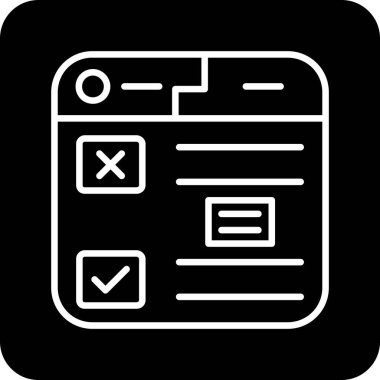 belge simgesi vektör illüstrasyonu