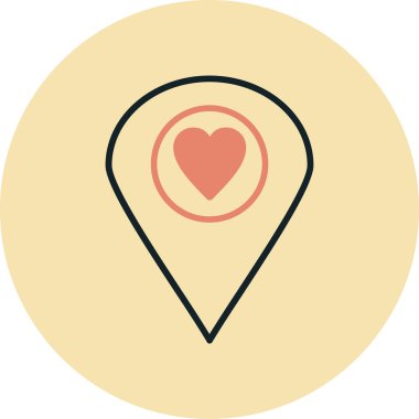 pin simgesi vektör illüstrasyonu