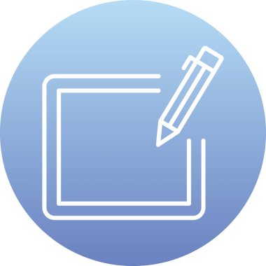 Moda biçimi izole edilmiş arkaplanda kalem simgesi