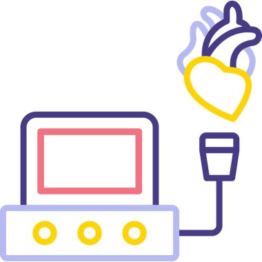 elektrik dolgu ikonu vektör illüstrasyonu