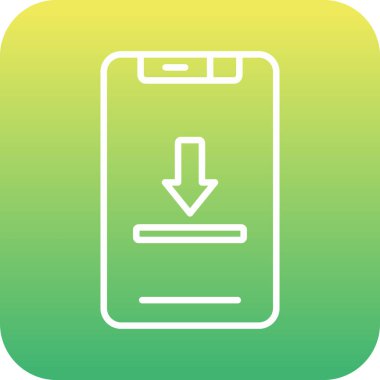 Soyut arkaplanda indirme simgesi izole edildi