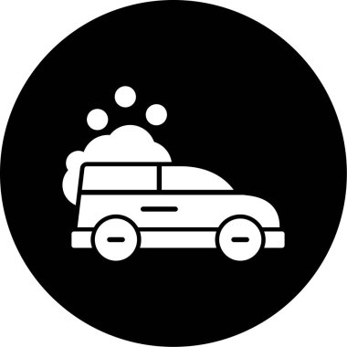 Araba simgesinin vektör illüstrasyonu