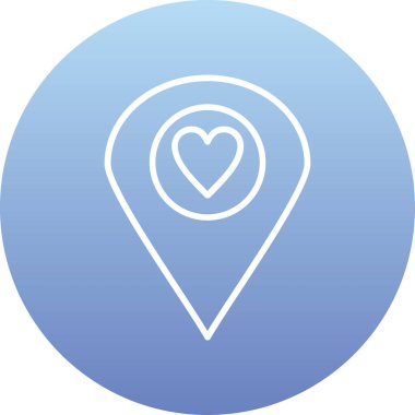 Harita iğne simgesi. vektör illüstrasyonu