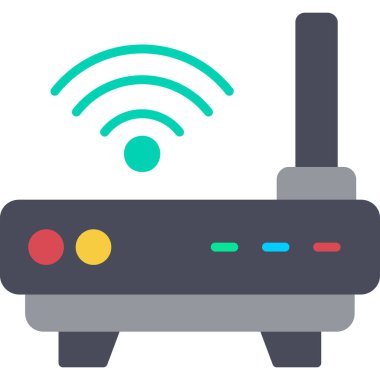 Wifi simgesi, vektör illüstrasyonu