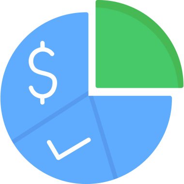 Dolar simgesi vektör illüstrasyonu