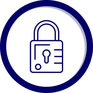 Modern b 'nin vektör illüstrasyonu simge kilidinden yoksun