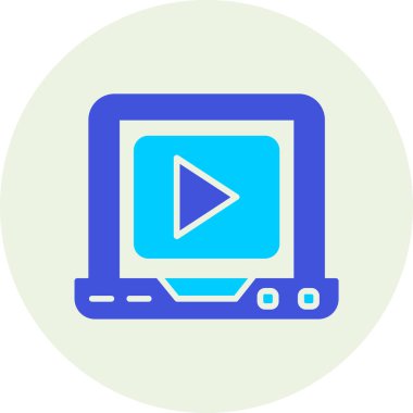 video kamera ikonu vektör illüstrasyonu