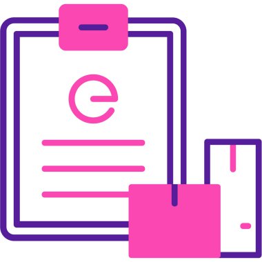 Kontrol listesi simgesi vektör illüstrasyonu