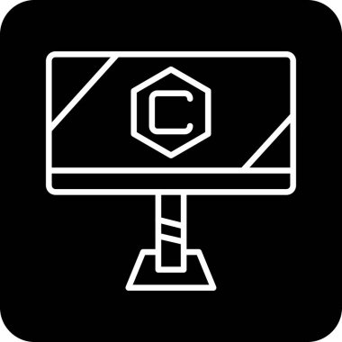 Projeniz için vektör bilgisayar simgesi