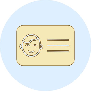 Kredi kartıyla. Basit resimleme