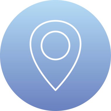 konum pin simgesi vektör illüstrasyonu