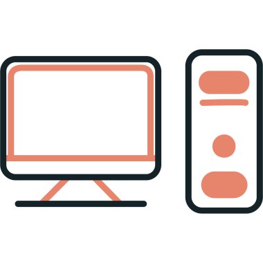 vektör tv düz simgesi